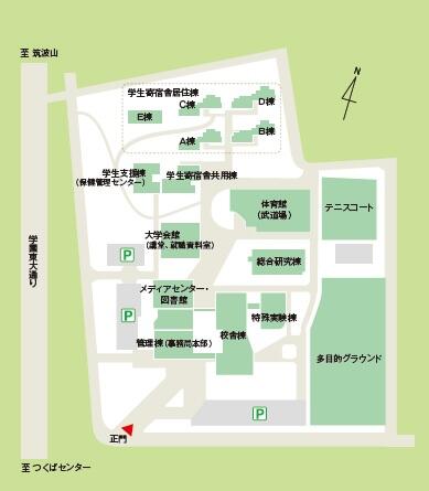 天久保キャンパス建物配置図