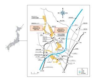 所在地の概略図見本