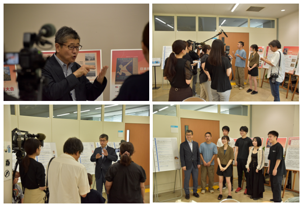 展示会の様子を写した4枚の写真を組み合わせた画像
