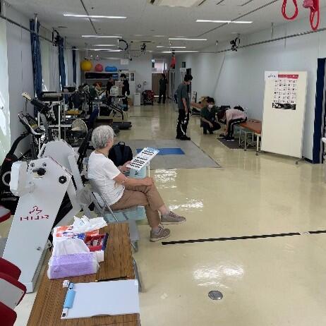 体力測定の様子