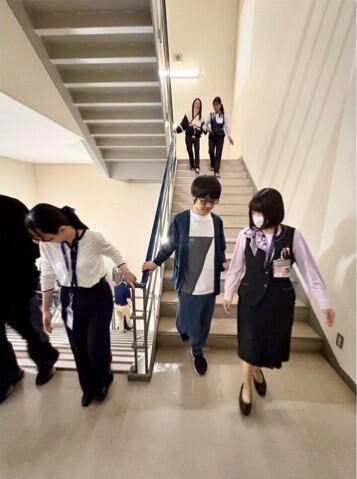 階段昇降時の手引体験