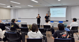 韓国研修の報告会の様子